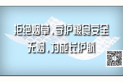 男生把鸡巴放到女生逼上日逼免费看视频拒绝烟草，守护粮食安全